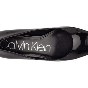 Calvin Klein Atlanta Glossy Black Heels